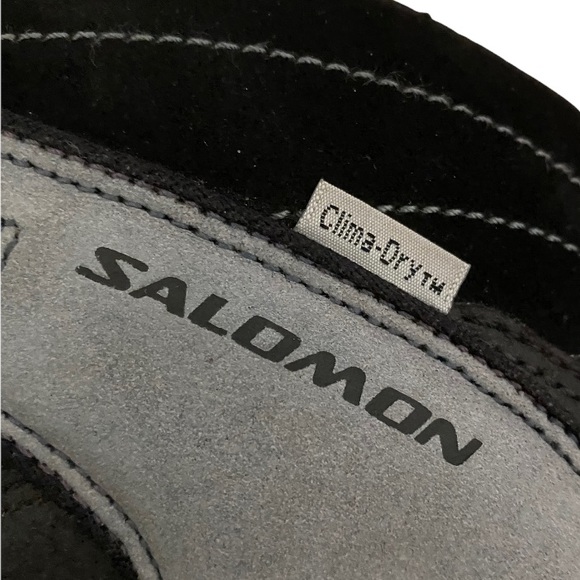 SALOMON X-Hiking Contagrip Clima-Dry Black & Gray High Top Boots-9 Women’s 10.5 - Picture 9 of 10